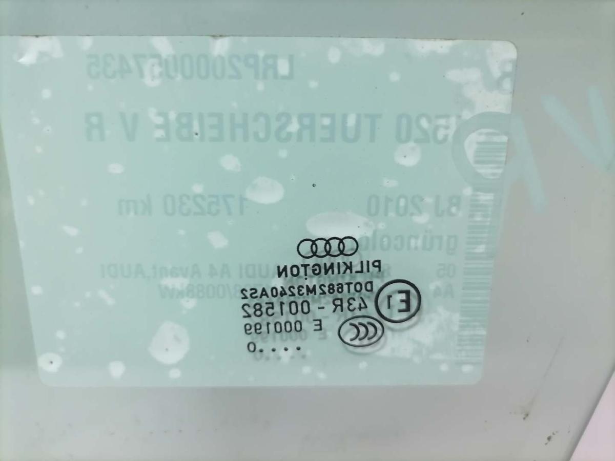 Audi A4 8K B8 original Türscheibe vorn rechts Bj.2010 Audi A4 8K B8 original Türscheibe vorn rechts Bj.2010